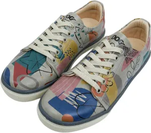 Vegan Leather Sneakers for Women - Handmade and Unique Design Fashion Sneakers for Women