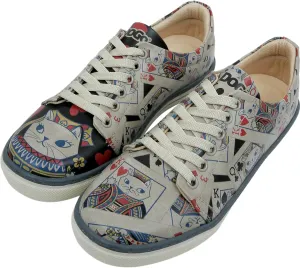 Vegan Leather Sneakers for Women - Handmade and Unique Design Fashion Sneakers for Women