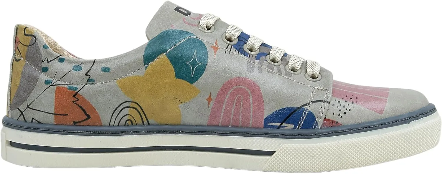 Vegan Leather Sneakers for Women - Handmade and Unique Design Fashion Sneakers for Women