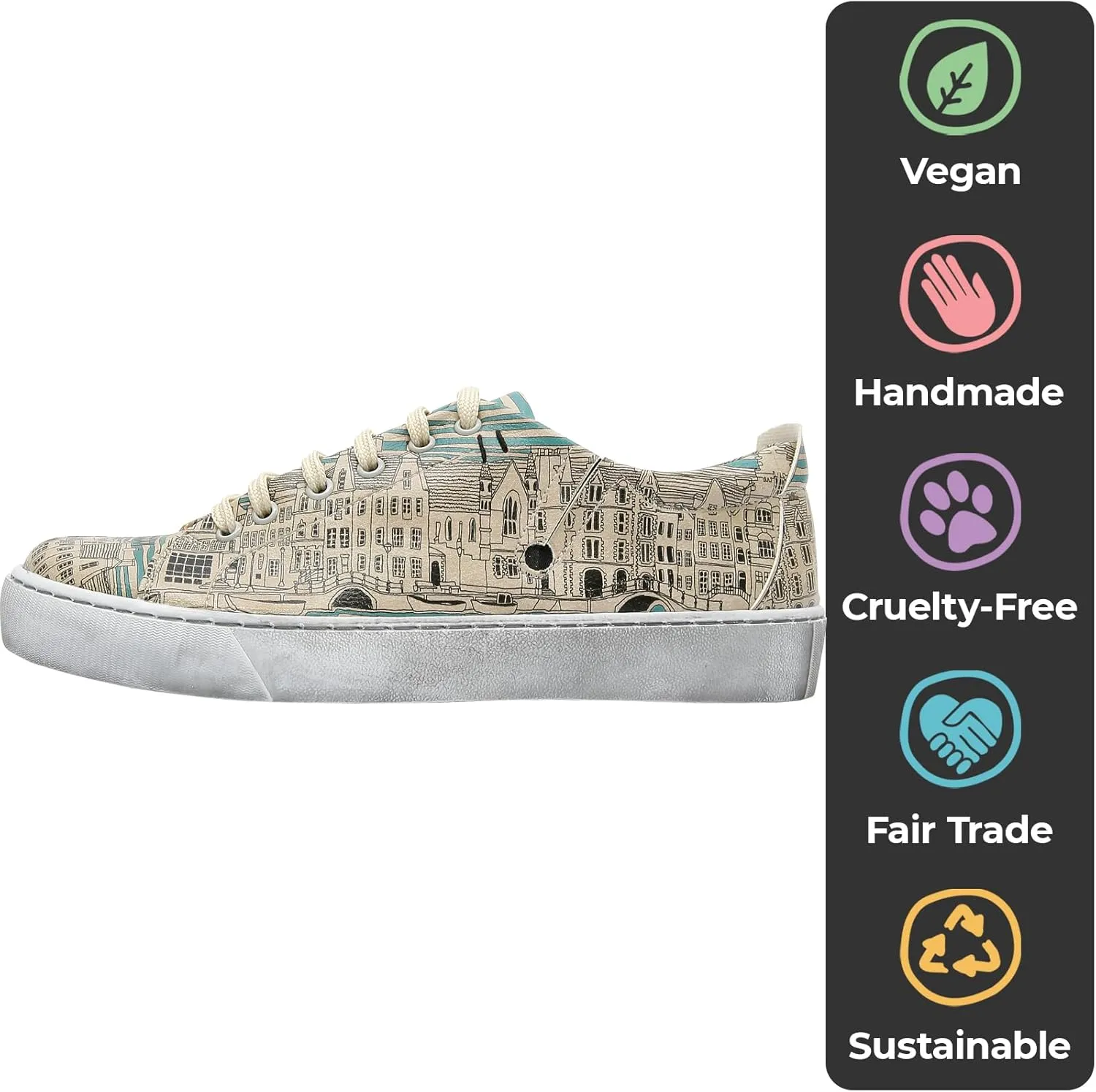 Vegan Leather Sneakers for Women - Handmade and Unique Fashion Sneakers for Women
