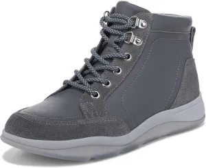 Vionic Women's Momentum Whitley High Top Sneakers- Supporting Leather Ankle Water Repellent Shoes That Include Three-Zone Comfort with Orthotic Insole Arch Support, Medium Fit Sizes 5-11