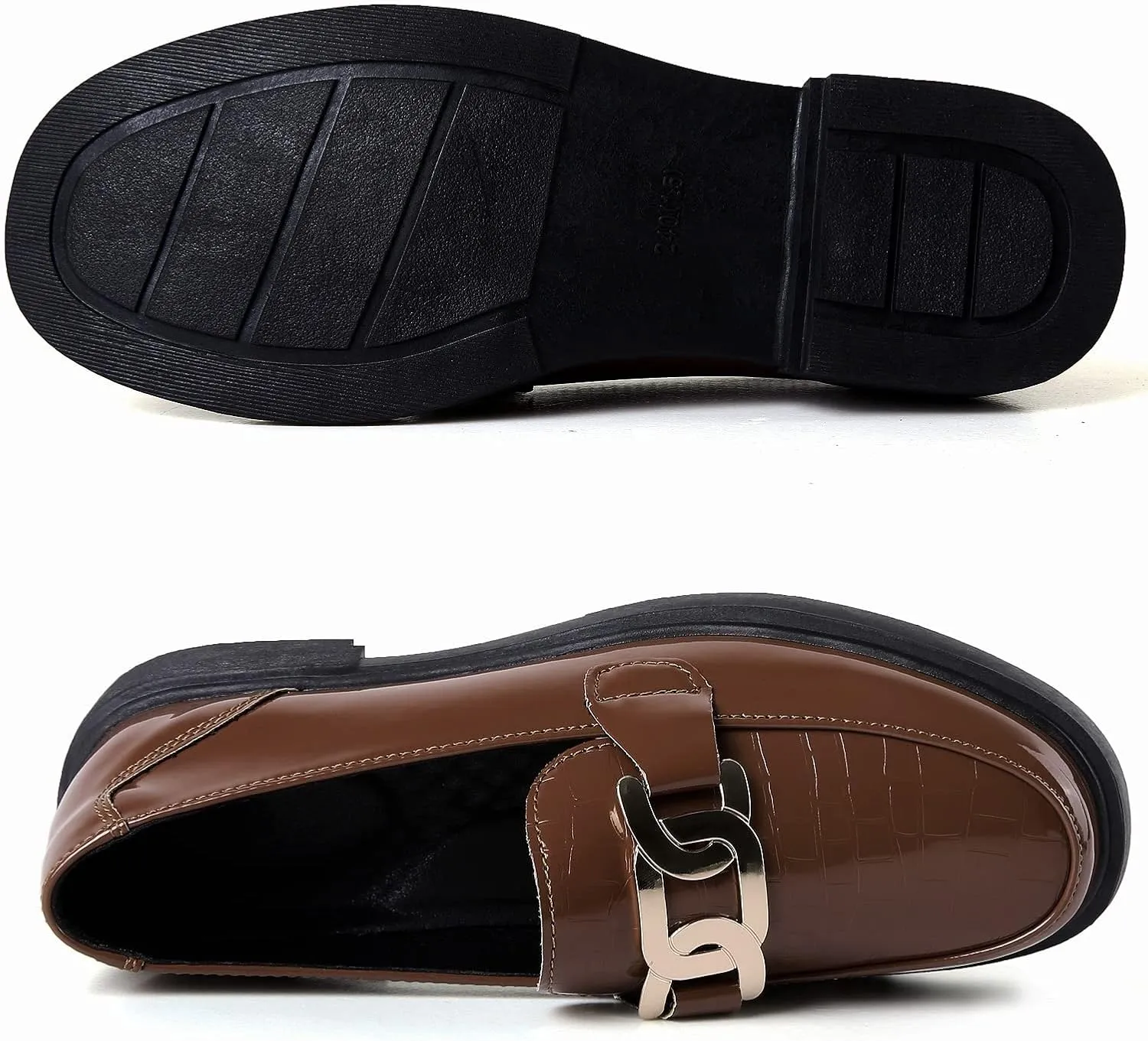 VOCNTVY Loafers for Women Slip On Comfort Business Work Shoes
