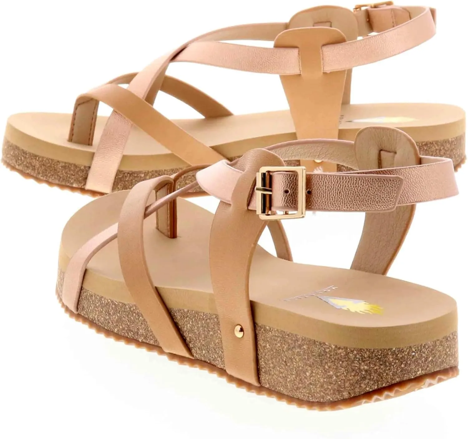 VOLATILE Women's Engie Multi Strap Thong Sandal