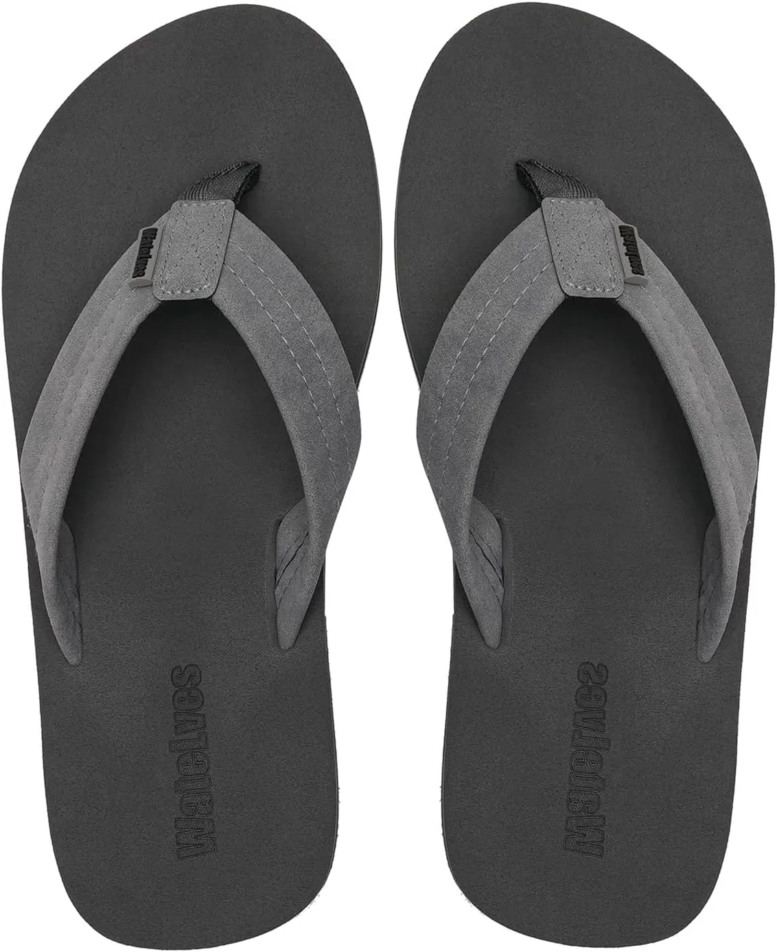 WateLves Mens-Flip-Flops-Thong-Sandals-with-Arch-Support Lightweight-Water-Shoes Open-Toe Comfort Summer-Beach-Slippers for Pool-Showers-Dorms Indoor-Outdoor