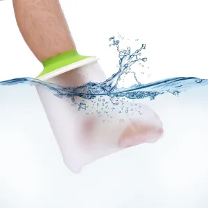 Waterproof Foot Cast Cover for Shower Adult Shower Boots for Foot After Surgery with with Small Hanger Reusable Ankle Cast Protection Cover for Fracture Surgery Foot