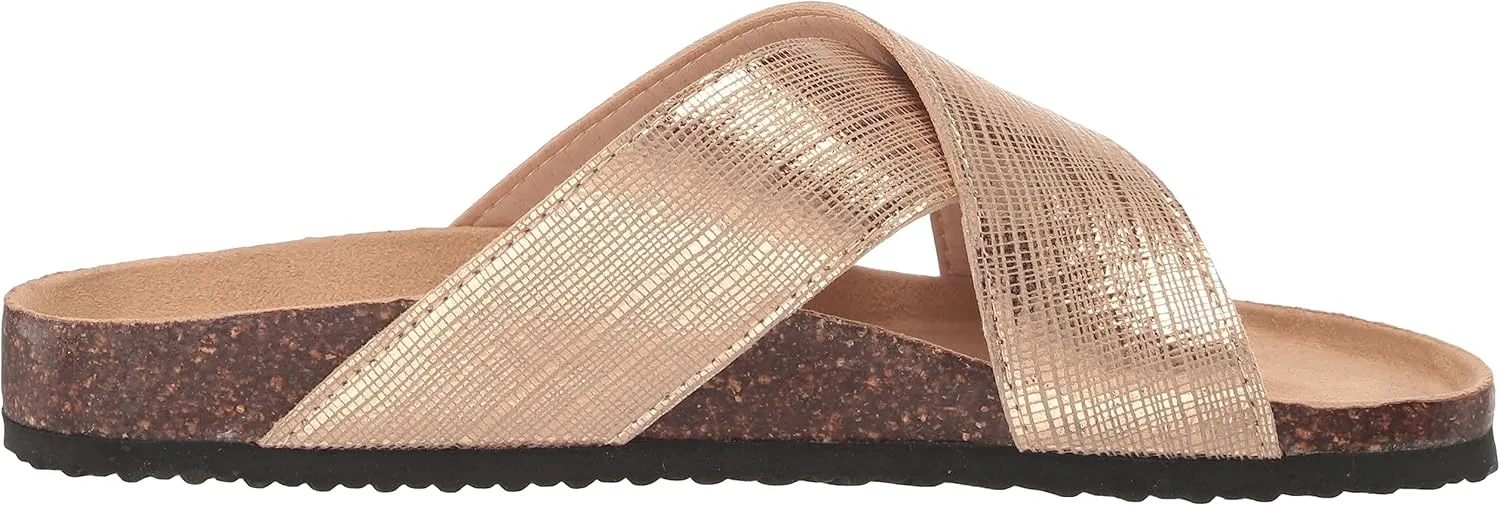 Western Chief Women's Metallic Cross Sandals