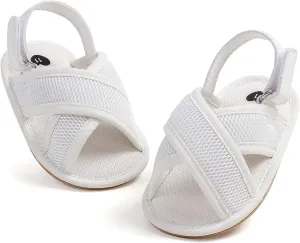 WILLFUN Baby Boys Girls Summer Sandals Closed-Toe Infant Soft Rubber Sole Outdoor Shoes for Toddler First Walkers