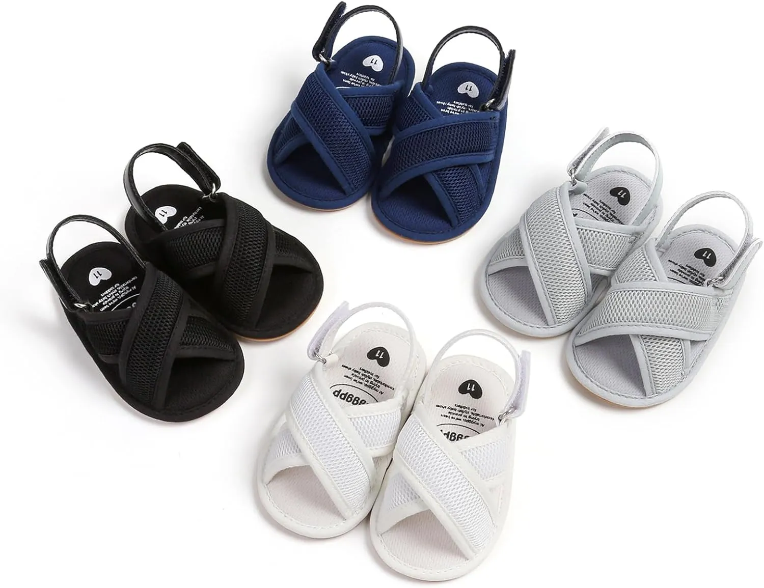 WILLFUN Baby Boys Girls Summer Sandals Closed-Toe Infant Soft Rubber Sole Outdoor Shoes for Toddler First Walkers