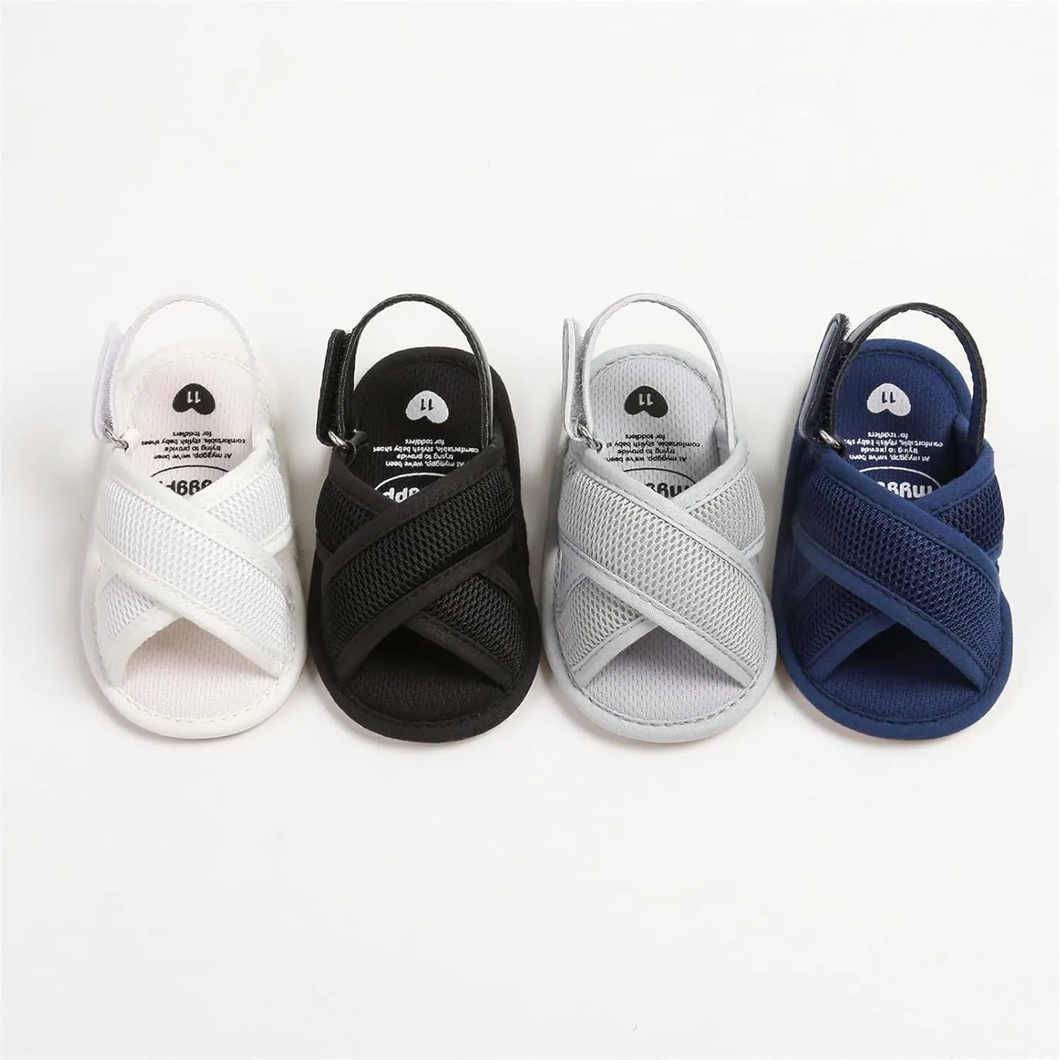 WILLFUN Baby Boys Girls Summer Sandals Closed-Toe Infant Soft Rubber Sole Outdoor Shoes for Toddler First Walkers