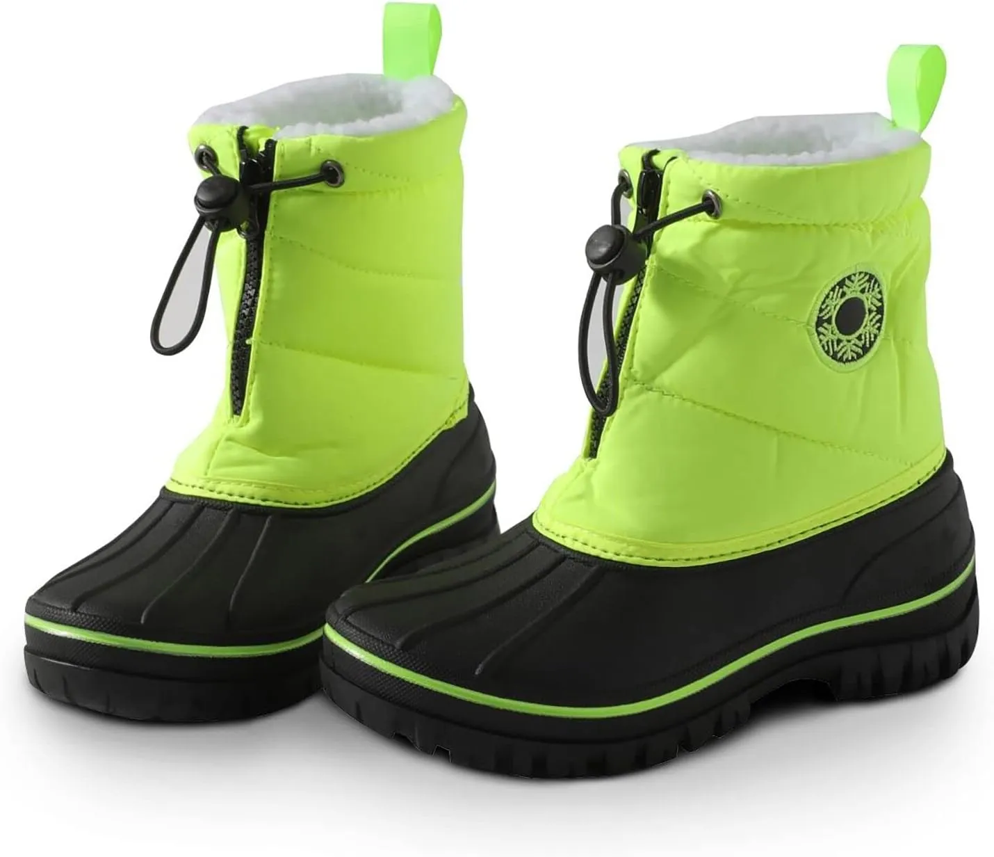 WOJWSKI Boys Girls Snow Boots Kids Winter Outdoor Waterproof Slip Resistant Boots Cold Weather Shoes Hiking Non-Slip (Toddler/Little Kid/Big Kid)