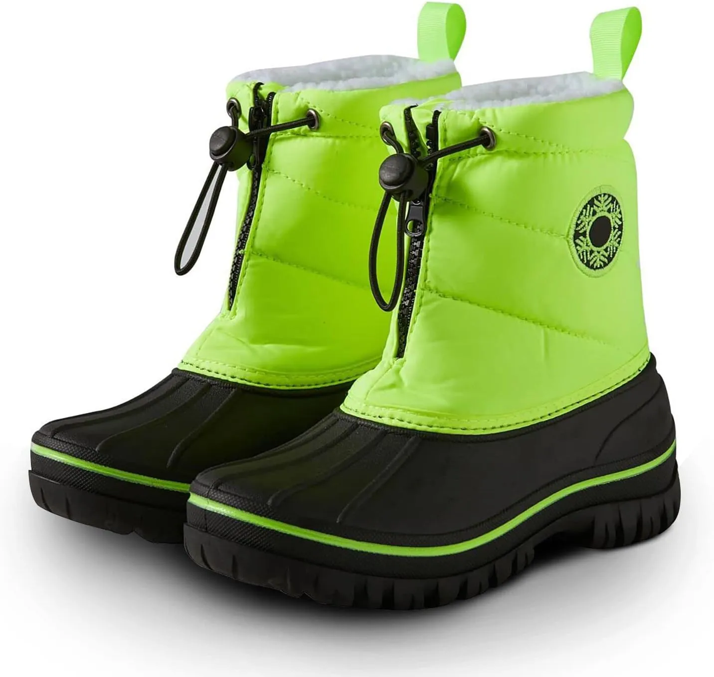 WOJWSKI Boys Girls Snow Boots Kids Winter Outdoor Waterproof Slip Resistant Boots Cold Weather Shoes Hiking Non-Slip (Toddler/Little Kid/Big Kid)