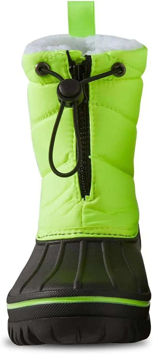 WOJWSKI Boys Girls Snow Boots Kids Winter Outdoor Waterproof Slip Resistant Boots Cold Weather Shoes Hiking Non-Slip (Toddler/Little Kid/Big Kid)