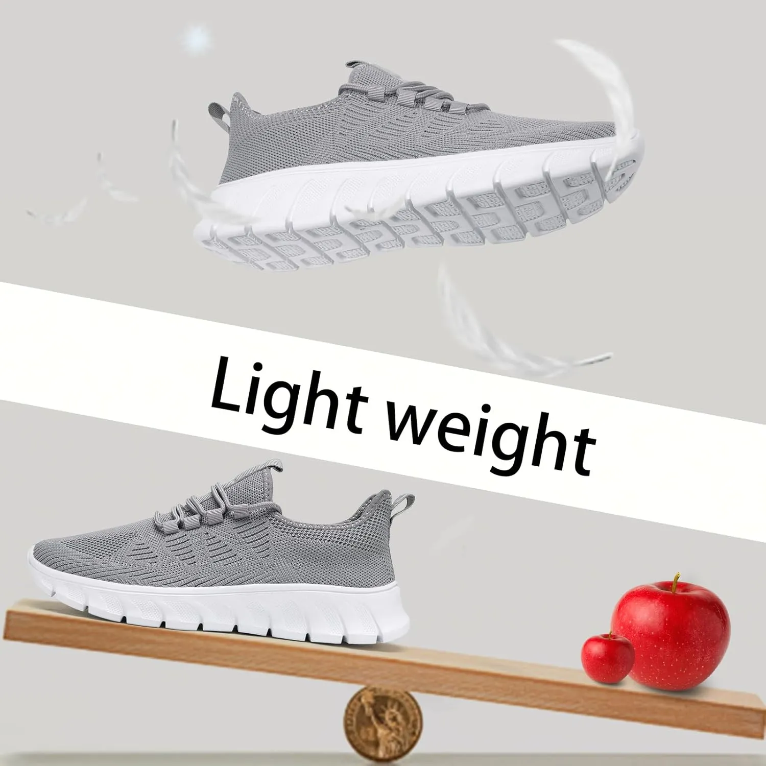 Women & Mens Running Shoes Tennis Walking Gym Lightweight Workout Slip on Athletic Fashion Sneakers Breathable Sport Jogging Hiking Casual Shoe