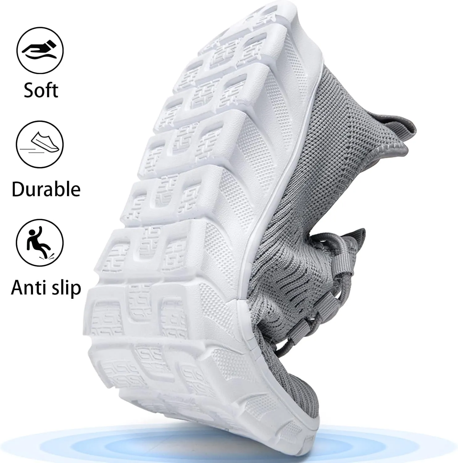 Women & Mens Running Shoes Tennis Walking Gym Lightweight Workout Slip on Athletic Fashion Sneakers Breathable Sport Jogging Hiking Casual Shoe
