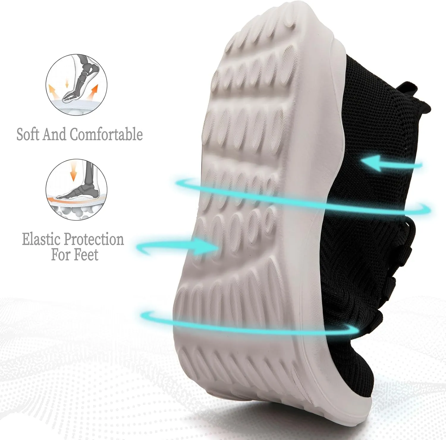Women Running Shoes Tennis Walking Gym Sneakers Athletic Slip on Workout Sport Shoe