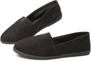 Womens Alpargata Slip On Loafer Flat Shoes Soft Daily Slip-On Casual Arch Support Sneaker Classic Flats Breathable Women's Loafer Canvas Walking Shoes