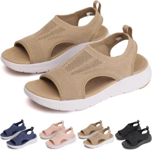 Women's Breathable Orthopedic Sandals Comfortable Walking Tennis Shoes Sandals Arch Support Wide Fit Plantar Fasciitis Sport Athletic Hiking Outdoor Active Summer Dressy Soft Mat Diabetic Sandals