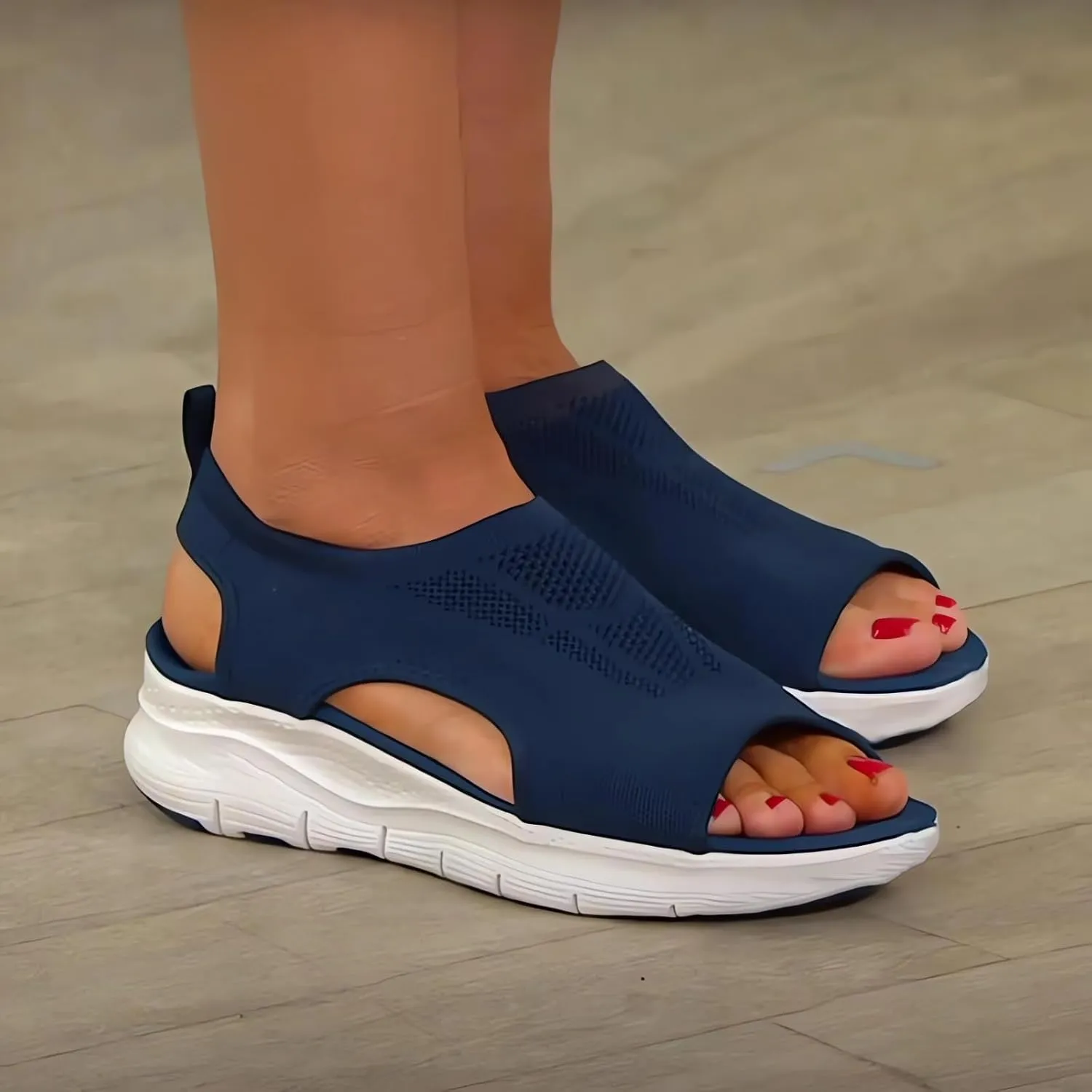 Women's Breathable Orthopedic Sandals Comfortable Walking Tennis Shoes Sandals Arch Support Wide Fit Plantar Fasciitis Sport Athletic Hiking Outdoor Active Summer Dressy Soft Mat Diabetic Sandals