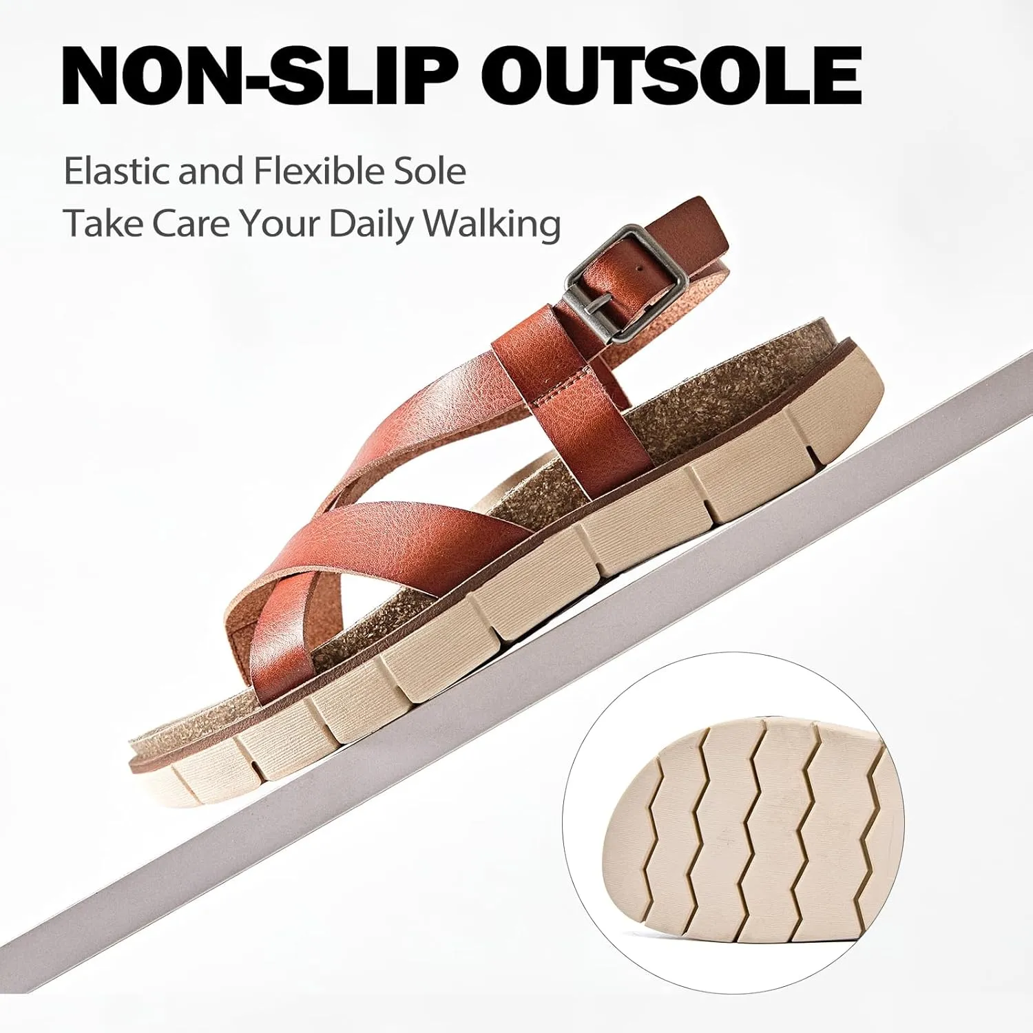 Womens Comfort Orthotic Slides Ladies Sandals Platform Fashion Yoga Mat Plantar Slippers Arch Support Essentials Shoes Memory Foam Vacation Soft Cushion Casual Footwear.