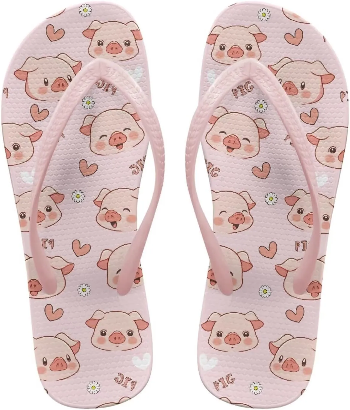 Women's Flip Flops Sandals, Soft Beach Pool Pink Thong Sandals Slide Shoes EUR Size 35 36 37 38 39 40