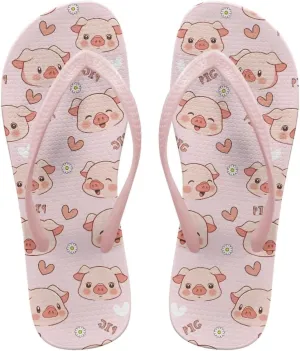 Women's Flip Flops Sandals, Soft Beach Pool Pink Thong Sandals Slide Shoes EUR Size 35 36 37 38 39 40