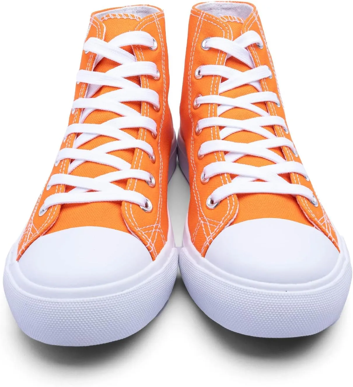 Women's High-Top Canvas Sneakers – Classic Lace-Up Casual Shoes with Extra Shoelaces – Comfortable, Stylish, and Durable