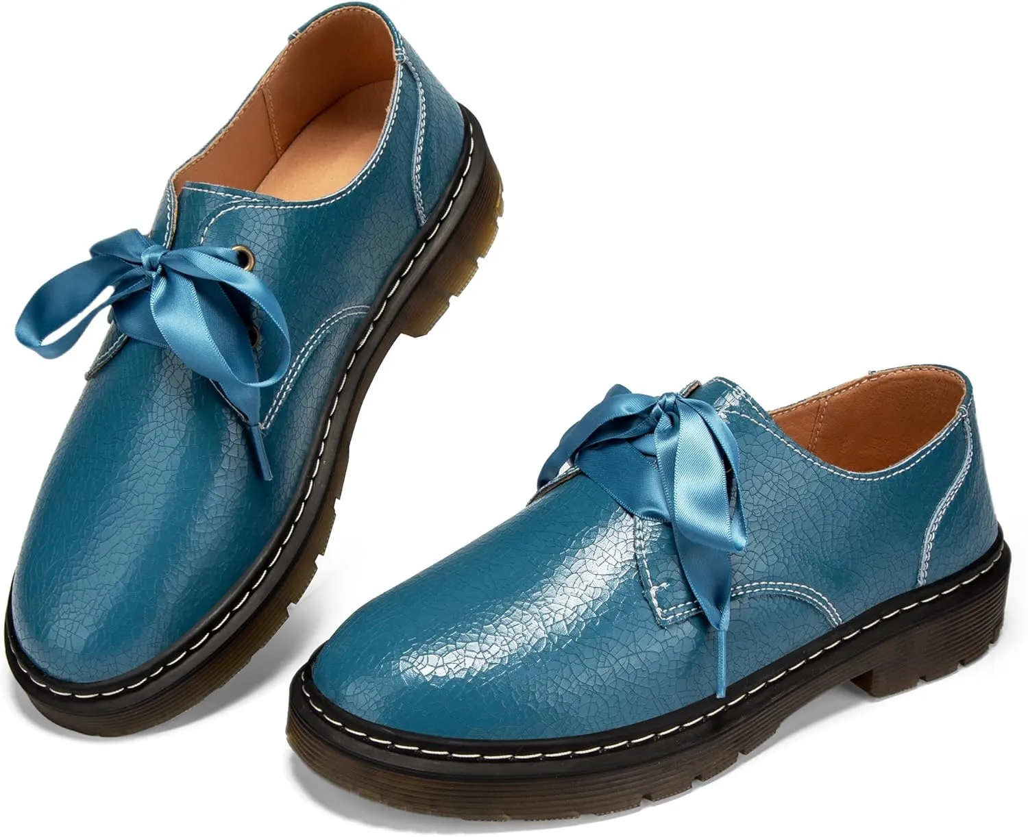 Women's Lace-up Loafers Slip-on Comfortable & Light-Weight Office Dress Shoes