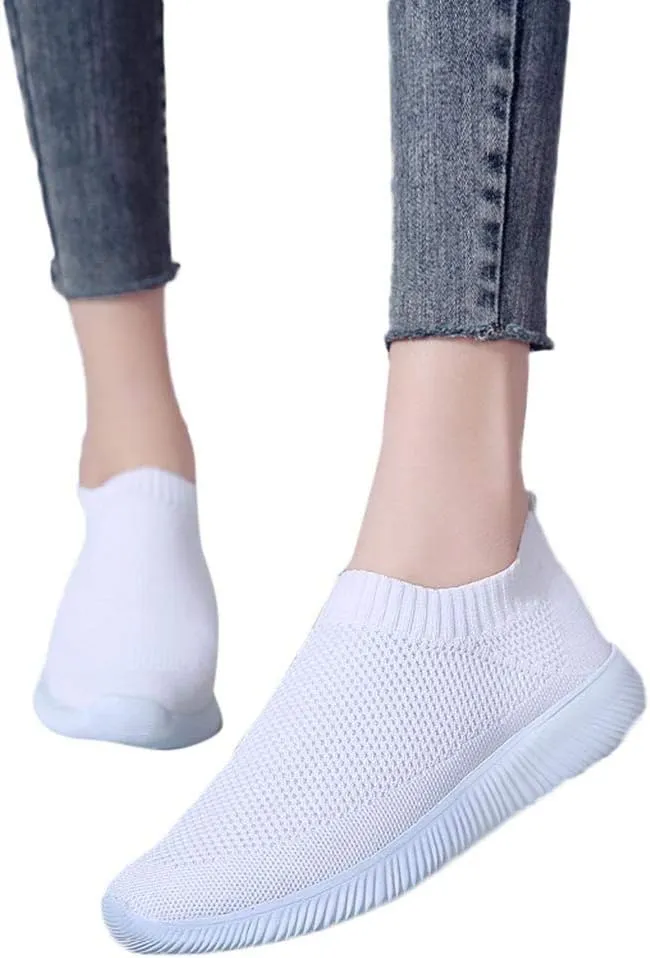 Womens Ladies Walking Running Shoes Slip On Lightweight Tennis Shoes Men Mesh Women Casual Shoes Men Shoes Sneakers Red Tennis Shoe Loafers Shoe