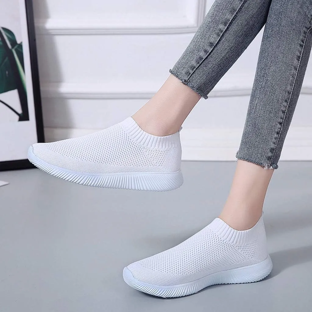 Womens Ladies Walking Running Shoes Slip On Lightweight Tennis Shoes Men Mesh Women Casual Shoes Men Shoes Sneakers Red Tennis Shoe Loafers Shoe