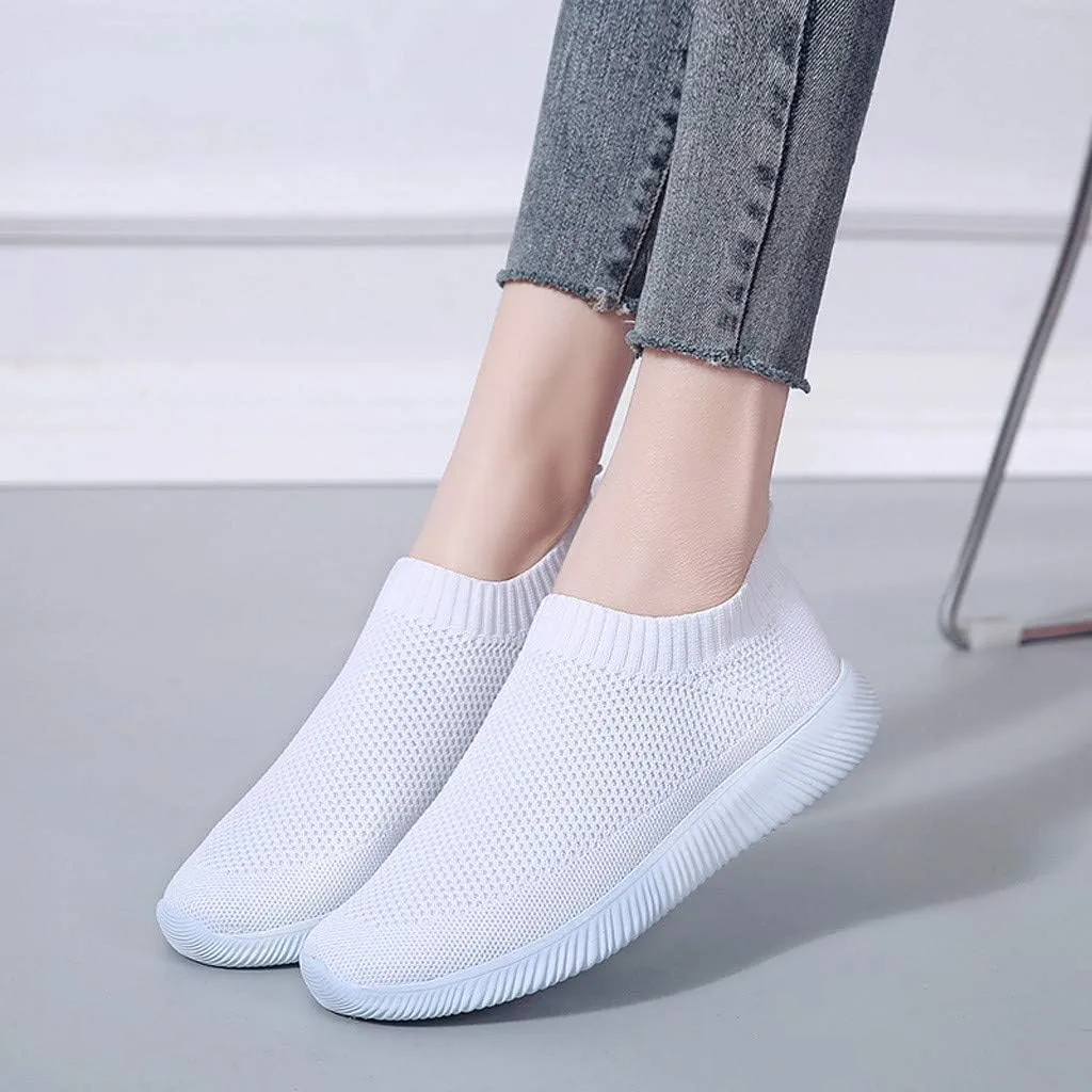 Womens Ladies Walking Running Shoes Slip On Lightweight Tennis Shoes Men Mesh Women Casual Shoes Men Shoes Sneakers Red Tennis Shoe Loafers Shoe