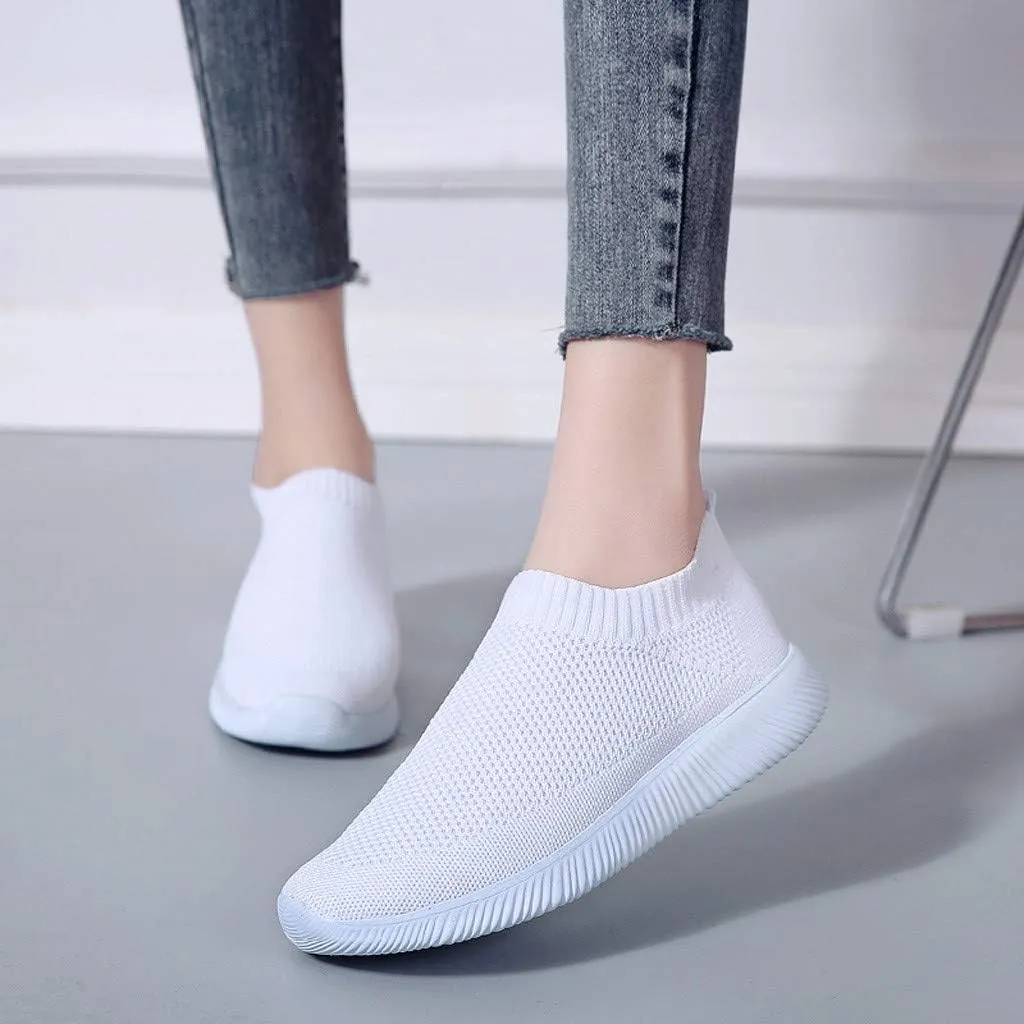 Womens Ladies Walking Running Shoes Slip On Lightweight Tennis Shoes Men Mesh Women Casual Shoes Men Shoes Sneakers Red Tennis Shoe Loafers Shoe