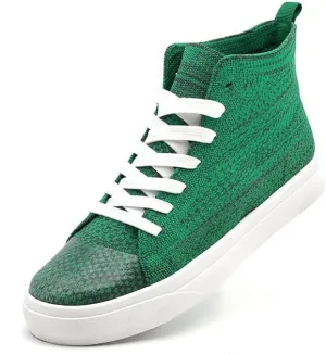 Women's Men’s Fashion Sneakers High Top Lace Up Shoes for Women Men Breathable Flying Woven Mesh Sneakers Casual Outdoor Sport Running Walking Shoes