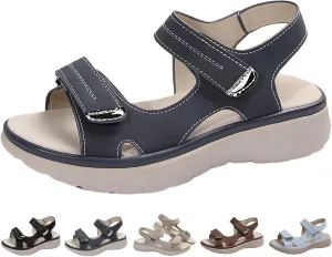 Women's Orthopedic Sport Sandals Shoes with Soft Cushion Foam Comfortable Walking Sandal Arch Support Wide Fit Dress Comfy Orthotic Recovery Athletic Travel Summer Sandal Dressy Back Strap