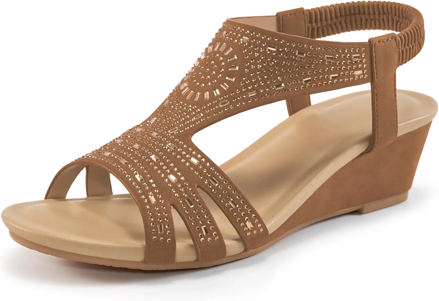 Womens Wedge Sandals Platform - Soft Open Toe Wedge Sandals Women Dressy Summer - Fashion Ladies Party Wedges