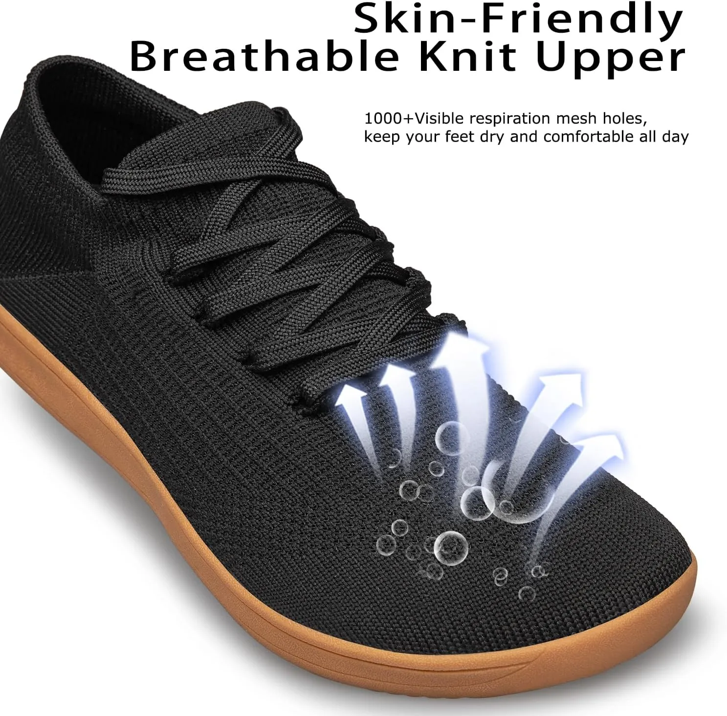 Womens Wide Toe Walking Shoes Minimalist Barefoot Shoes Zero Drop Sole Non Slip Comfortable Lightweight Wide Width Sneakers