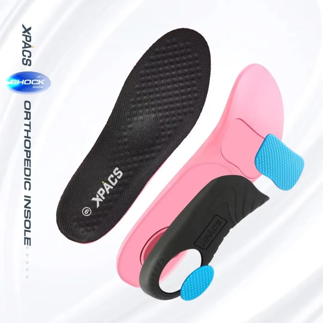 XPACS Men's Orthopedic Comfy Slippers, Stylish Arch Support Casual Shoes for Plantar Fasciitis Recovery, Non Slip Canvas Shoes for Heel and Foot Pain Relief