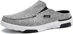 XPACS Men's Orthopedic Comfy Slippers, Stylish Arch Support Casual Shoes for Plantar Fasciitis Recovery, Non Slip Canvas Shoes for Heel and Foot Pain Relief