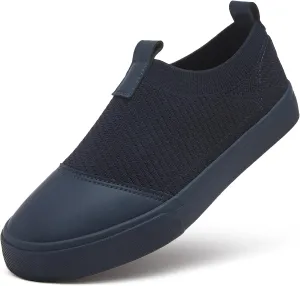 XRH Women's White Slip On Sneakers,Non Slip Women Fashion Work Shoes,Low top Casual Shoes