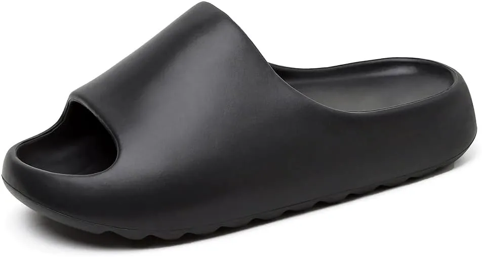XTJSCBDSH Cloud Slides for Men and Women, Quick Drying Slippers Shoe Open Toe Thick Soft, Platform Slide Sandals Daily Shower Sandals, Non-Slip Bathroom Slippers Summer for Indoor & Outdoor