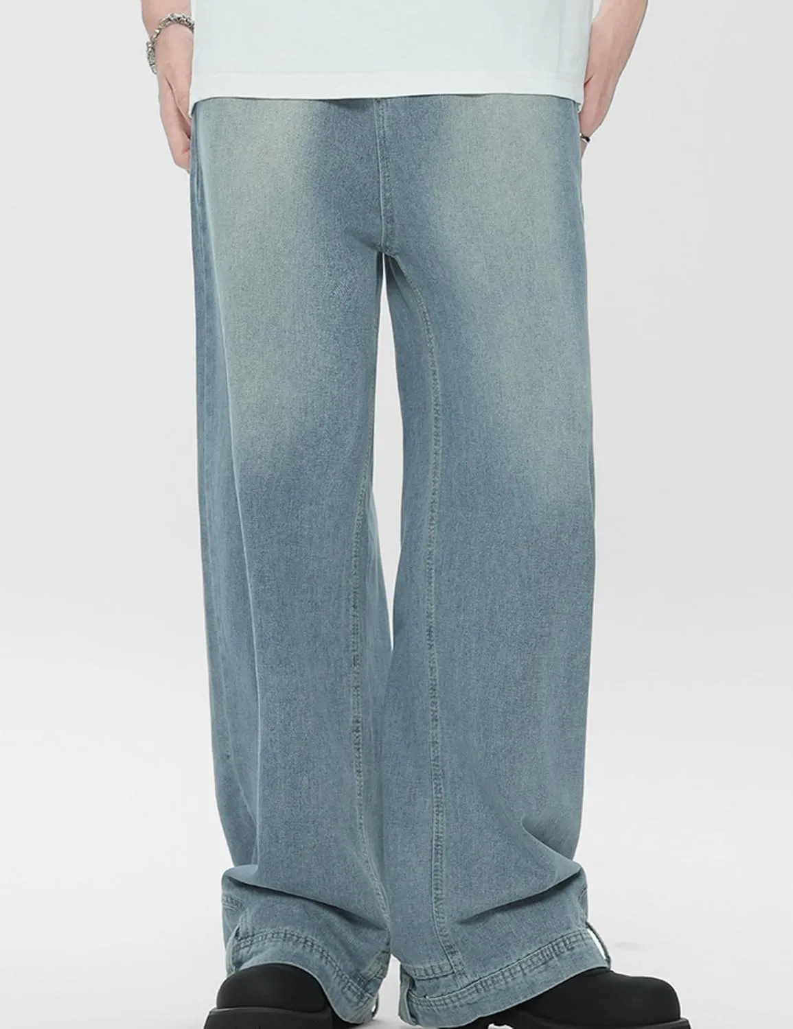 Y2k Pants Men's Aesthetic Baggy Jeans Vintage Hip Hop Cargo Jeans Pocket Reverse Novelty Jeans for Women