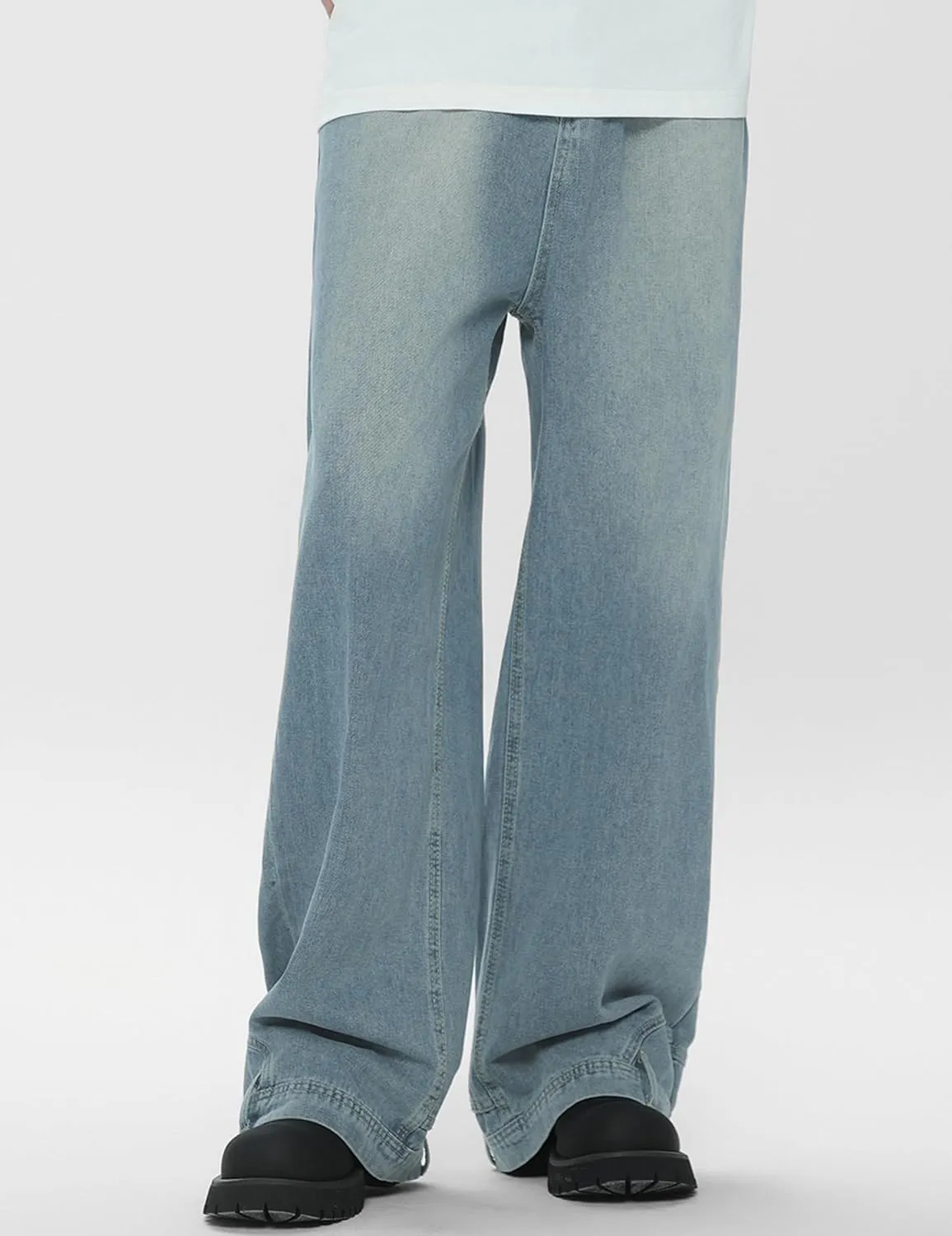 Y2k Pants Men's Aesthetic Baggy Jeans Vintage Hip Hop Cargo Jeans Pocket Reverse Novelty Jeans for Women