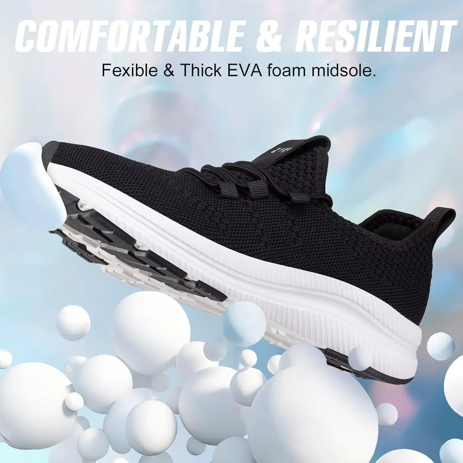 ZYEN Wide Toe Box Shoes Women Non-Slip Ultra Light Running Sneakers Extra Wide Feet Arch Support Walking Shoes Tennis Diabetes Breathable Gym Workouts 6-12