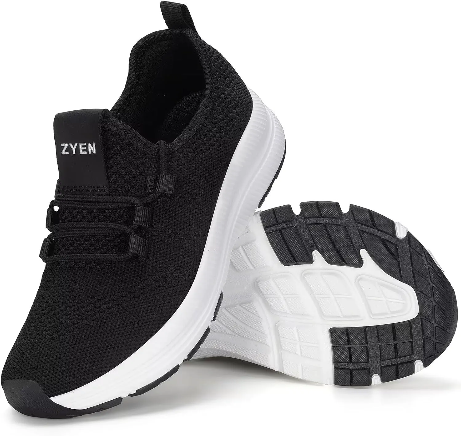 ZYEN Wide Toe Box Shoes Women Non-Slip Ultra Light Running Sneakers Extra Wide Feet Arch Support Walking Shoes Tennis Diabetes Breathable Gym Workouts 6-12